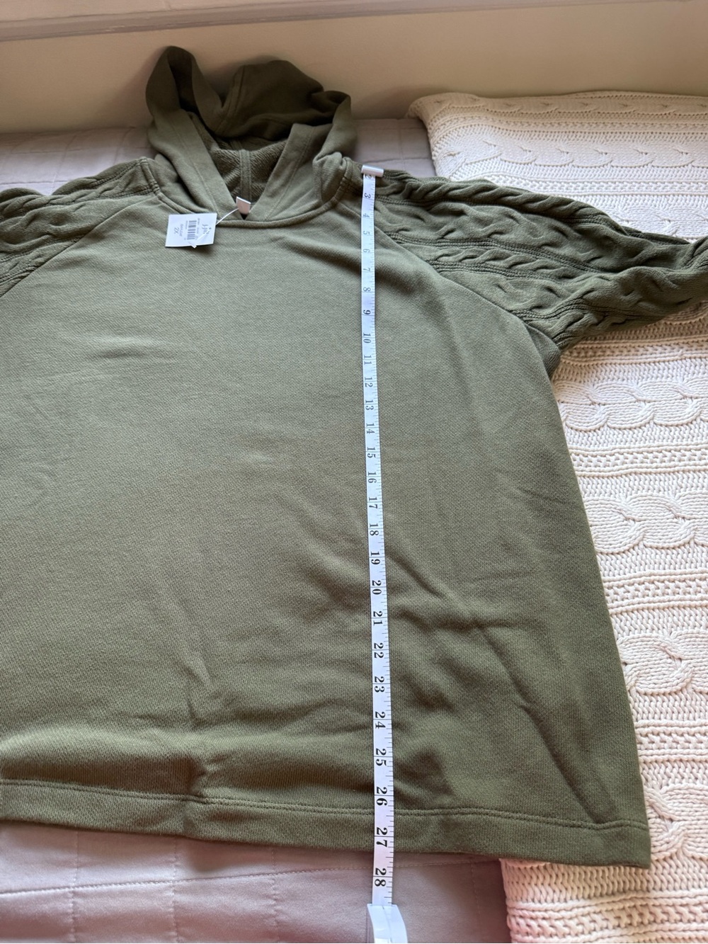 J. Jill Olive Hooded Knit Pullover - 2X - NWT - Picture 9 of 14
